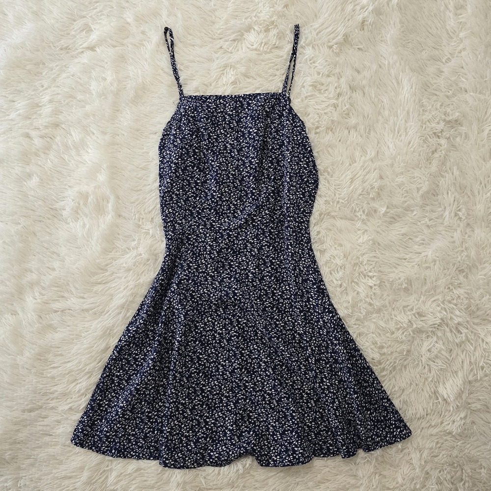 SHEIN Navy Floral Dress